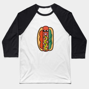 Chicago Style Hot Dog Baseball T-Shirt